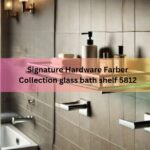 Signature Hardware Farber Collection glass bath shelf 5812