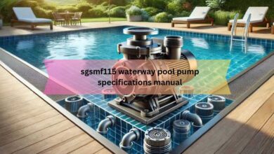 sgsmf115 waterway pool pump specifications manual