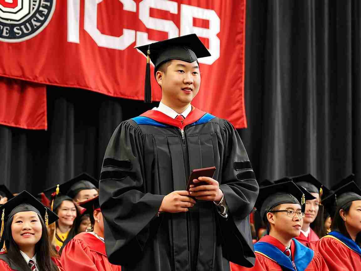 Jiaoyang Zhang Ohio State Class Of 2018 Commencement