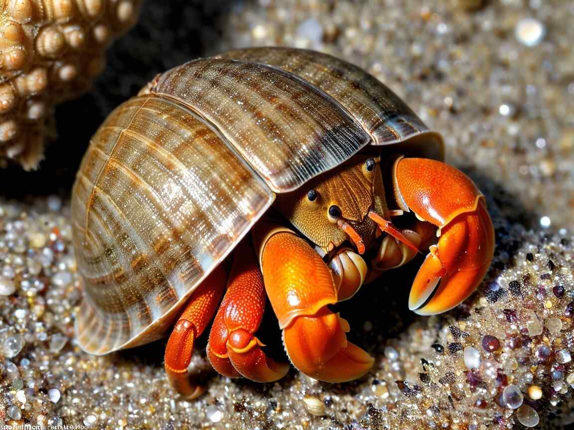 hermit crab labeled